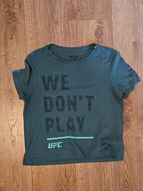 Reebok Short Sleeve Crop Tee - Workout Top
